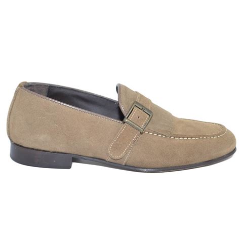 scarpe versace uomo mocassino beige